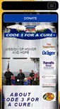 Mobile Screenshot of code3foracure.org