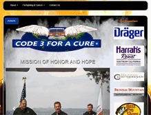 Tablet Screenshot of code3foracure.org